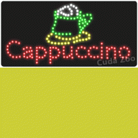 Affordable LED L8006 Cappuccino LED Sign, 12